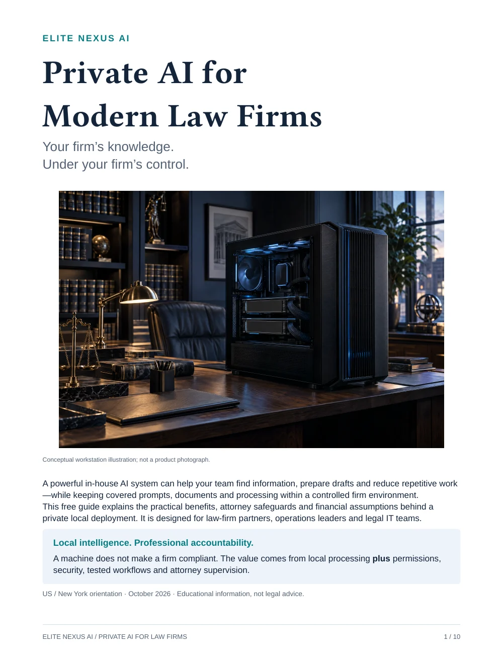 Cover of the free Private AI for Modern Law Firms guide